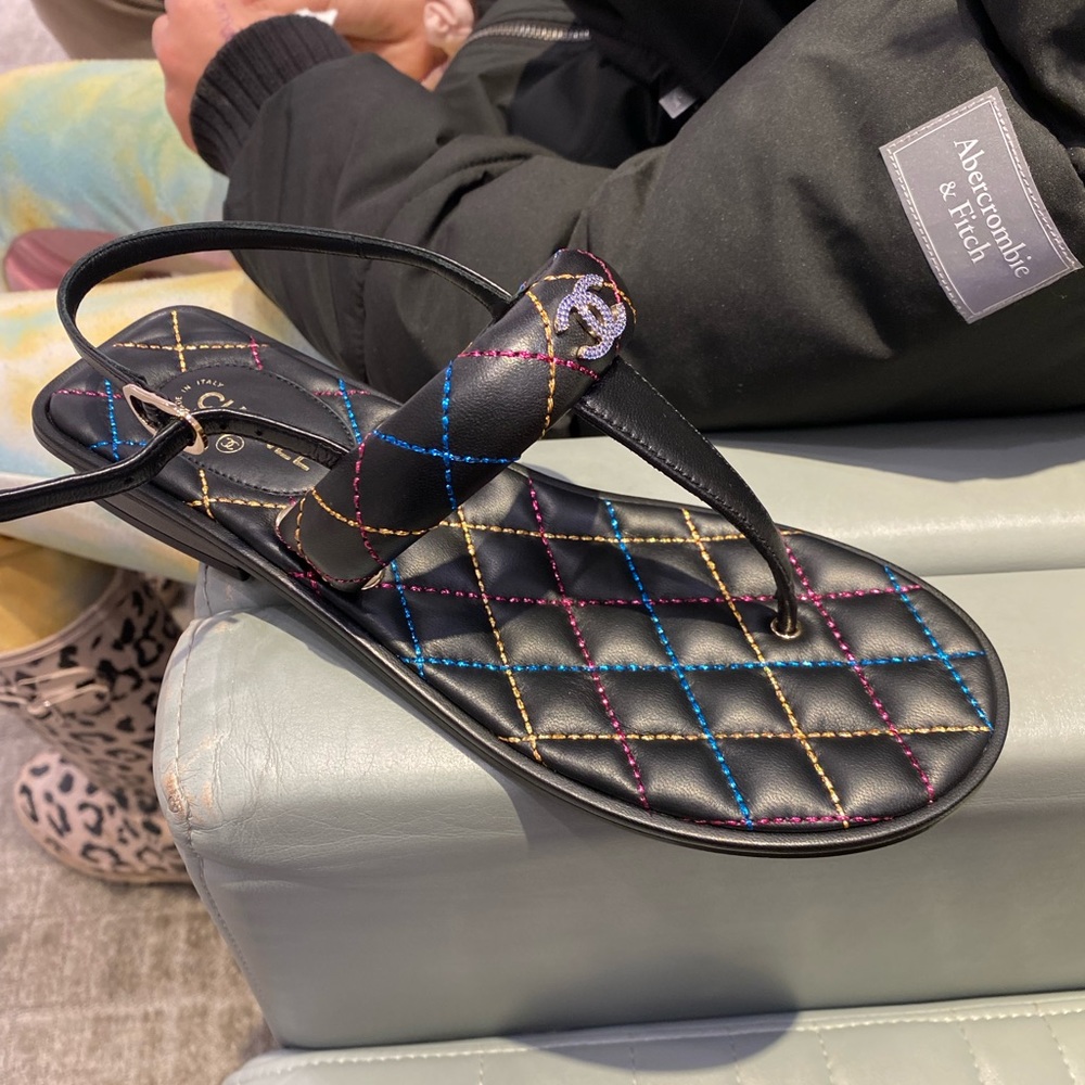 Chanel thong sandals